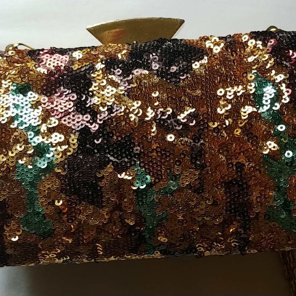 Sequin crossbody/clutch